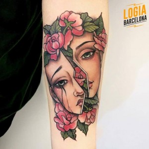 tatuaje-brazo-cara-rota-logia-tattoo-stefano-giorgi 